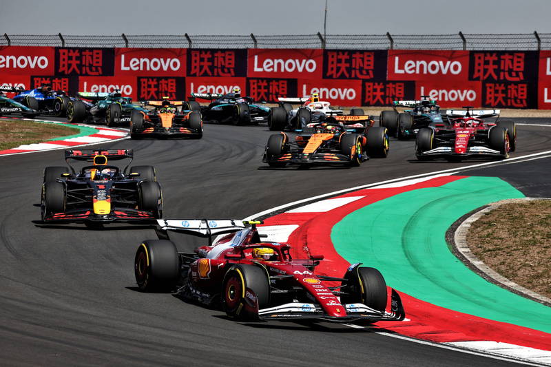 Hamilton Claims First Ferrari Victory in Chinese GP Sprint