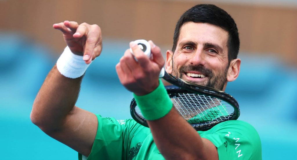 News Headline: Novak Djokovic One Win Away from 100th Career Title at Miami Open