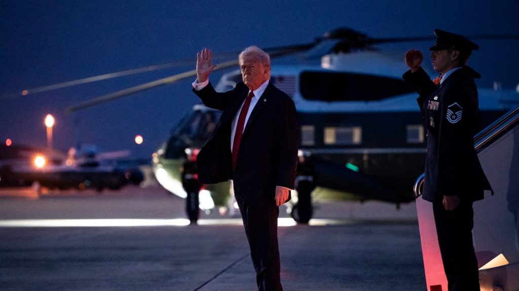 President Trump Arrives in Florida After Discussing New Global Tariffs, Open to Negotiations