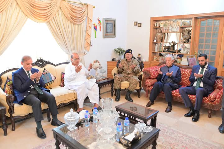 PM Shehbaz Sharif Visits Family of Shaheed Squadron Leader Usman Yousaf