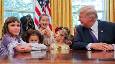 White House Shares Clip of President Trump Greeting Young Visitors