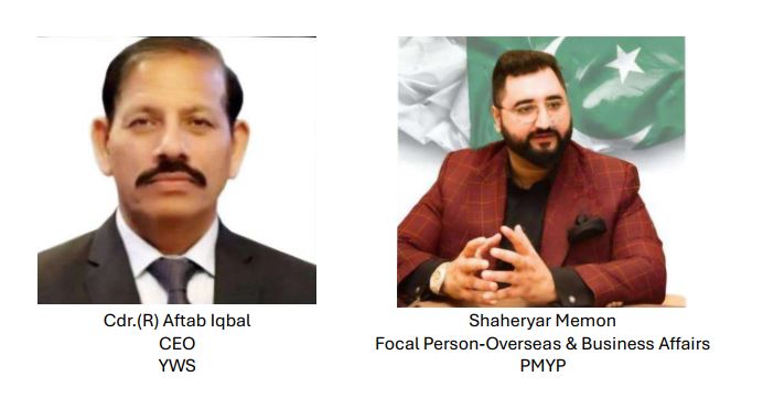 CEO Youth World Sports Commander (R) Aftab Iqbal held an online meeting with Shahryar Memon, Focal Person Overseas and Business Affairs Prime Minister Youth Program Government of Pakistan