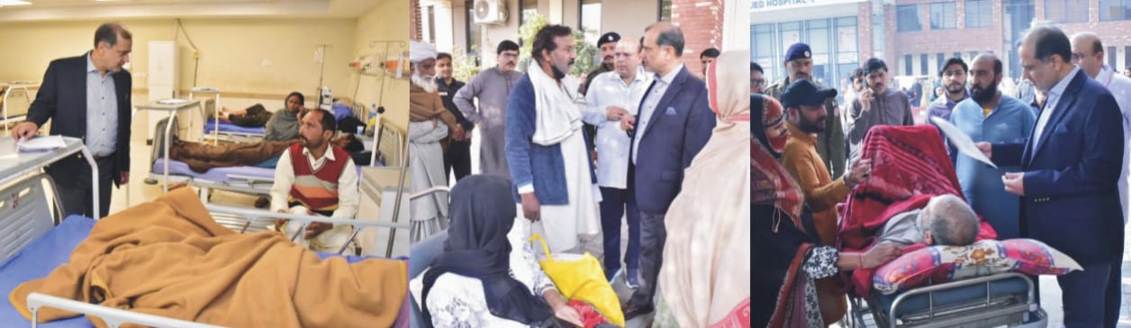 Review of Health Reforms Implementation – Commissioner Faisalabad Pays Surprise Visit to Allied Hospital-I