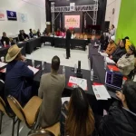 Meeting with diverse participants in discussion Houston