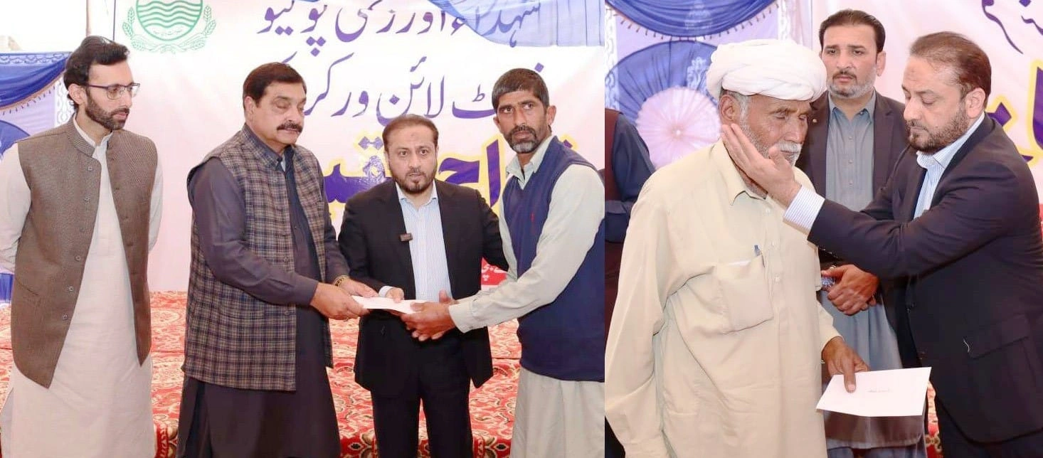 Punjab health minister distributes compensation to families of polio workers