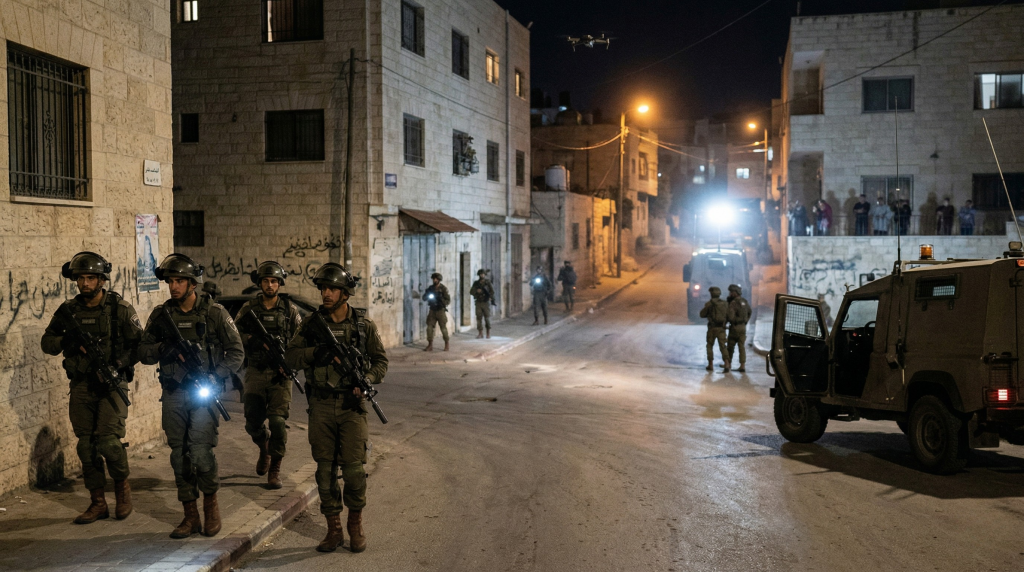 Israeli forces detain Palestinians during raids in West Bank amid rising tensions