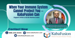 Immunodeficiency infusion therapy IVIG SCIG home care KabaFusion patient