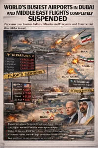 Dubai airports, including Dubai International and Al Maktoum, closed due to Iranian missile threat