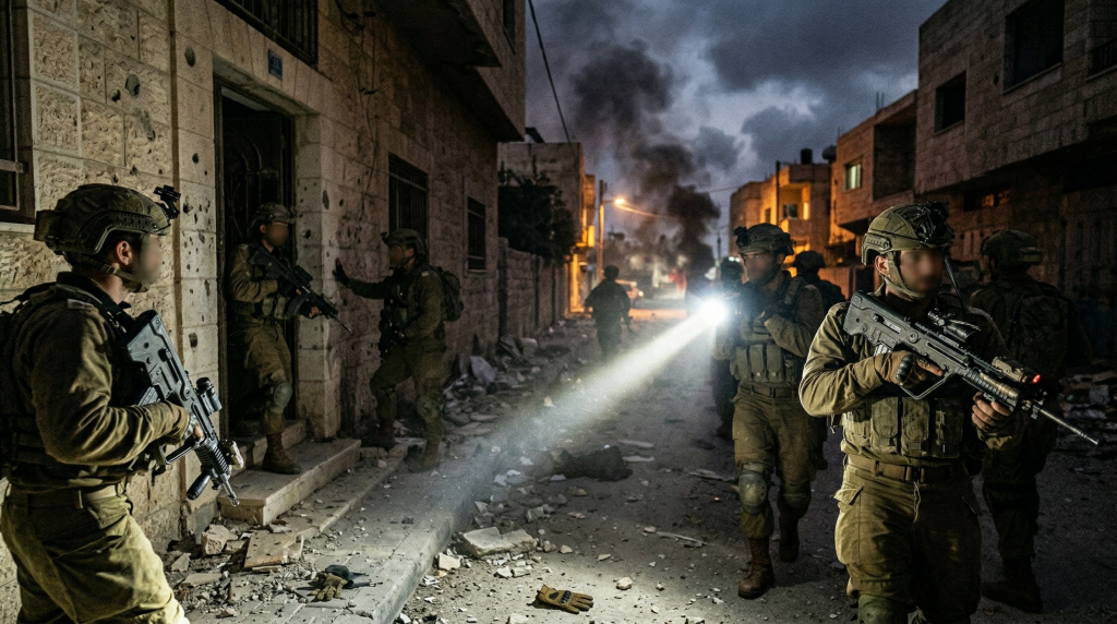 Israeli forces detain Palestinians during raids in occupied West Bank