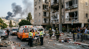 Haifa residential building damaged after Iranian missile attack