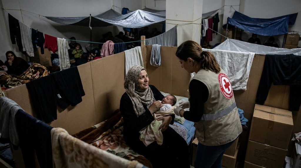 Lebanon shelters childbirth crisis overcrowded maternity conditions