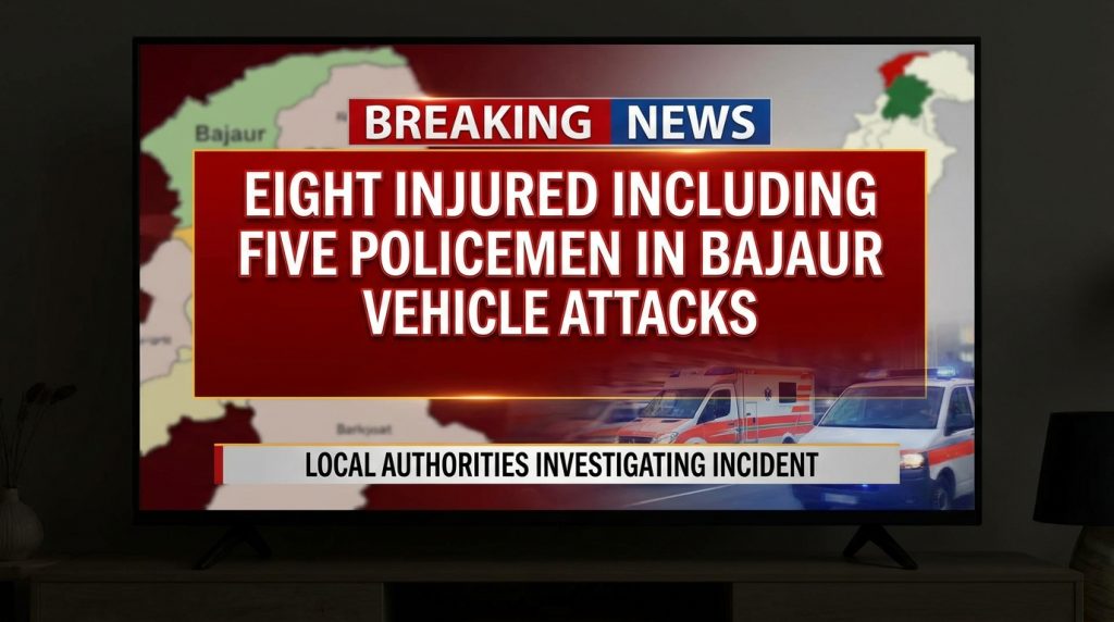 Bajaur police ambulance attack KP injured policemen ambulance incident