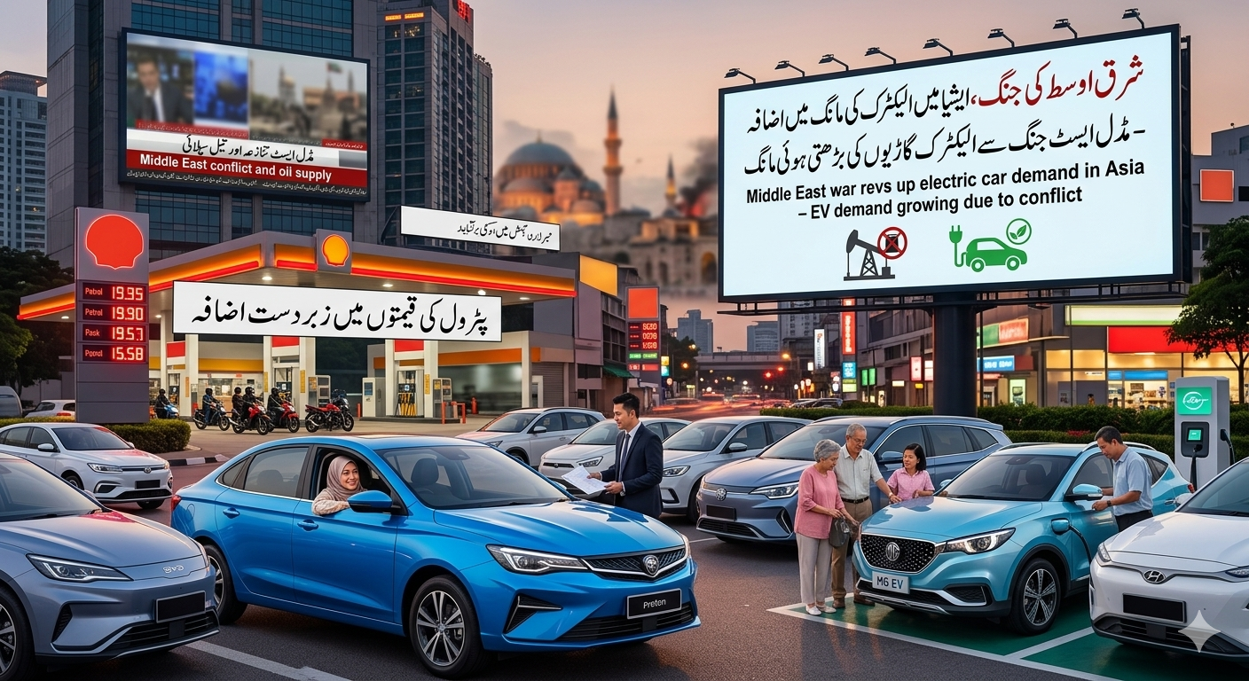 Middle East war impact on electric car demand Asia EV growth