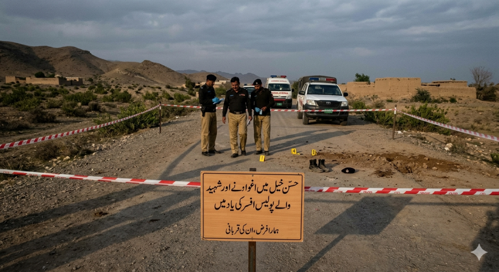 Hassankhel policeman martyred kidnapping incident Peshawar region