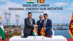 India Sri Lanka energy hub power grid renewable electricity cooperation