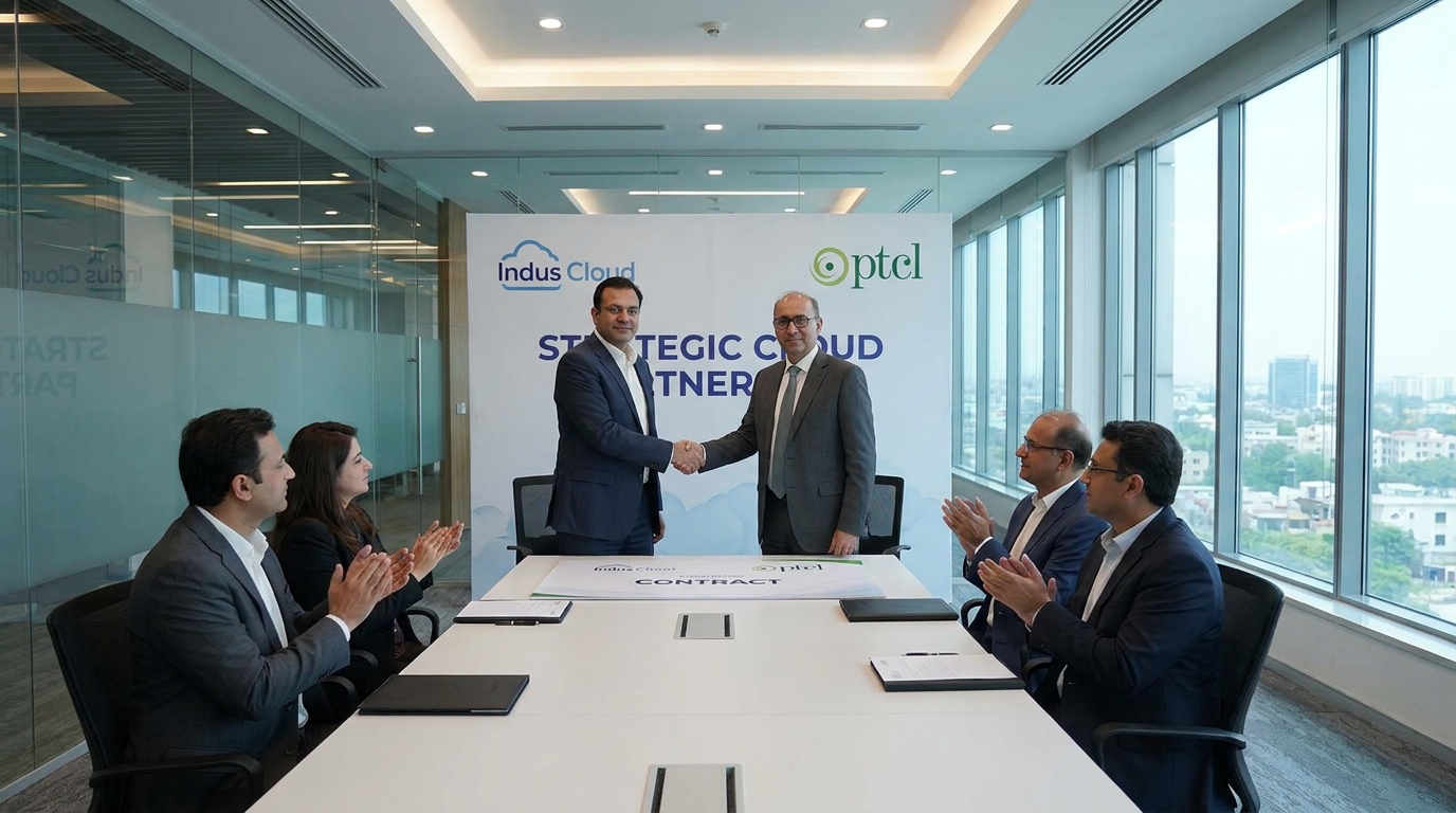 Indus Cloud PTCL partnership cloud services Pakistan digital infrastructure