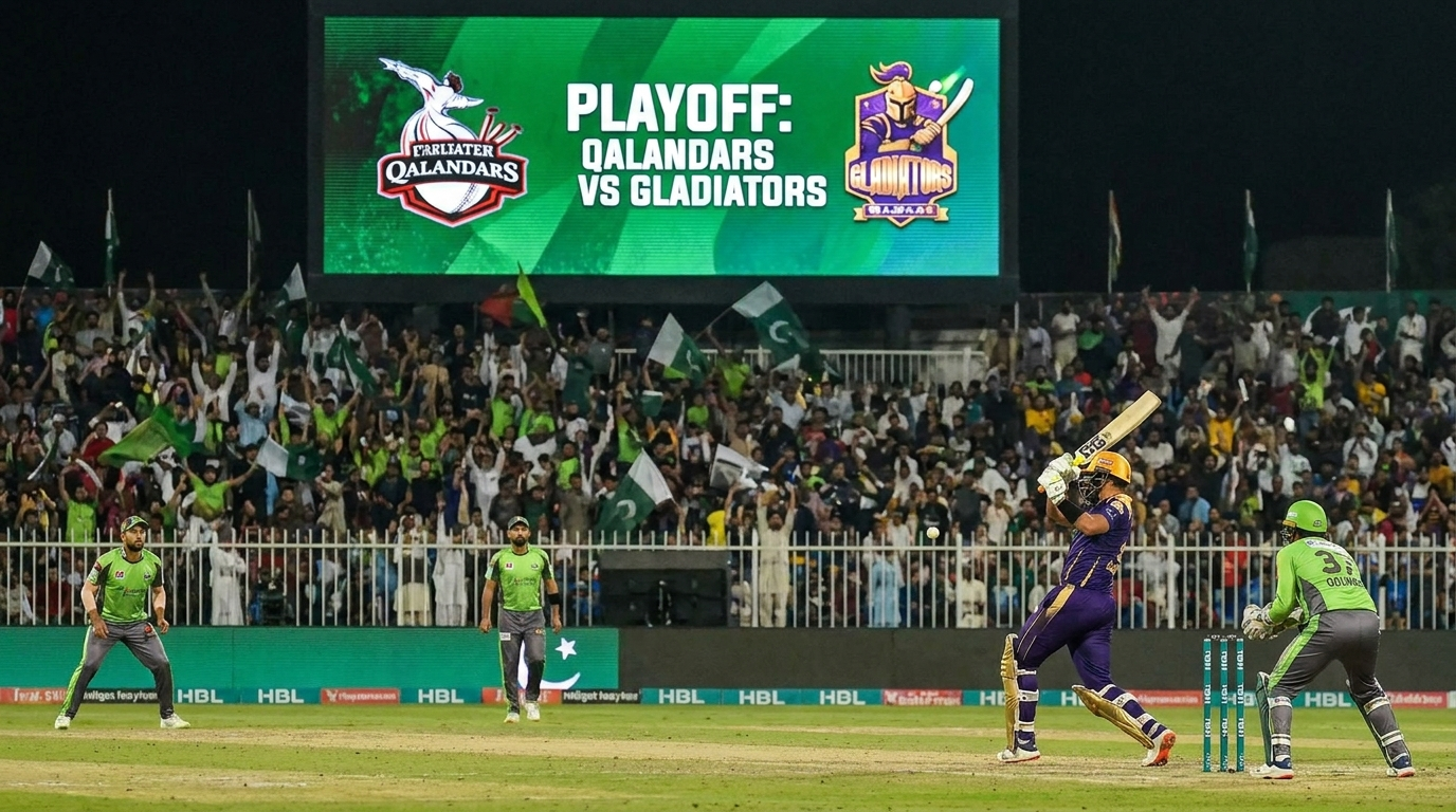 Qalandars vs Gladiators playoff match Lahore Quetta PSL action