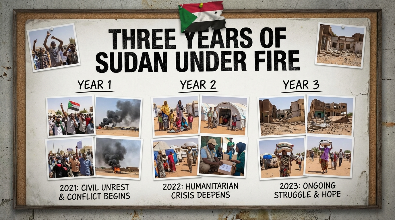 Sudan civil war impact map showing conflict zones and destruction