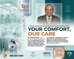 Dr Sohail Masood KabaFusion home infusion therapy healthcare patient care