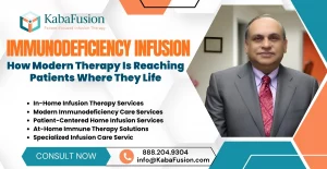 Immunodeficiency infusion therapy IV treatment at home patient care