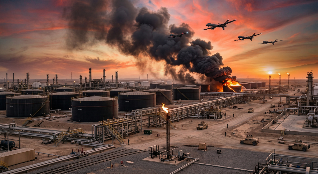 Iran war threatening oil facilities in Middle East