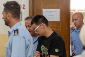 Italian police vehicle in Milan where Chinese cyber espionage suspect Xu Zewei was arrested in connection with FBI cyber crime investigation