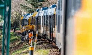 Denmark train crash injuries emergency response railway accident