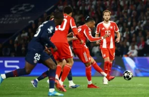 PSG vs Bayern Munich Champions League semi final first leg ends 5-4 in highest scoring UCL semi final in history at Parc des Princes April 28 2026