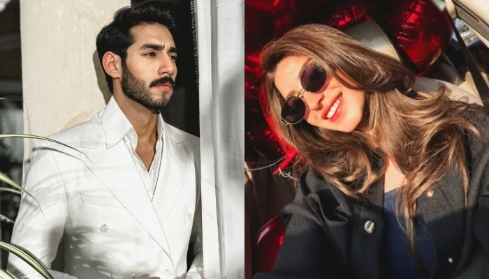 Ali Raza and Kinza Hashmi at Karachi fan meet and greet event Pakistani celebrity news viral video 2026