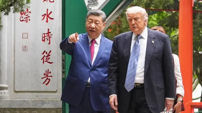Trump Beijing trip May 2026 as MAGA China critics stay silent after Trump makes concessions to Xi Jinping on Taiwan and trade at Great Hall of the People