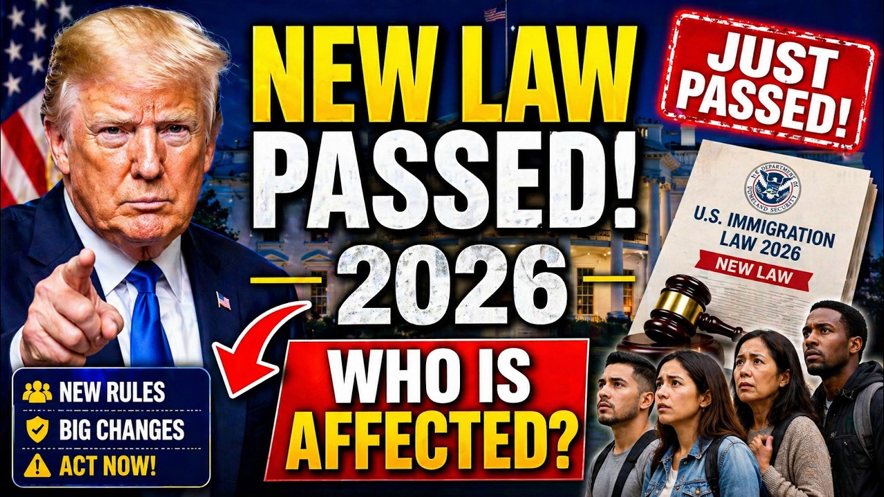 New U S Immigration Law 2026 JUST Passed – Who Is Affected Right Now