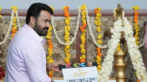 Director Jeethu Joseph and Mohanlal on the sets of Drishyam 3, the most anticipated Malayalam thriller of 2026 releasing on May 21