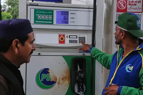 A petrol station in Pakistan with a price board showing Rs. 399 per litre amid the ongoing Pakistan petrol crisis in May 2026.