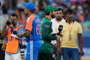 Pakistan cricket team captain during the controversial Asia Cup 2025 match against India in Dubai