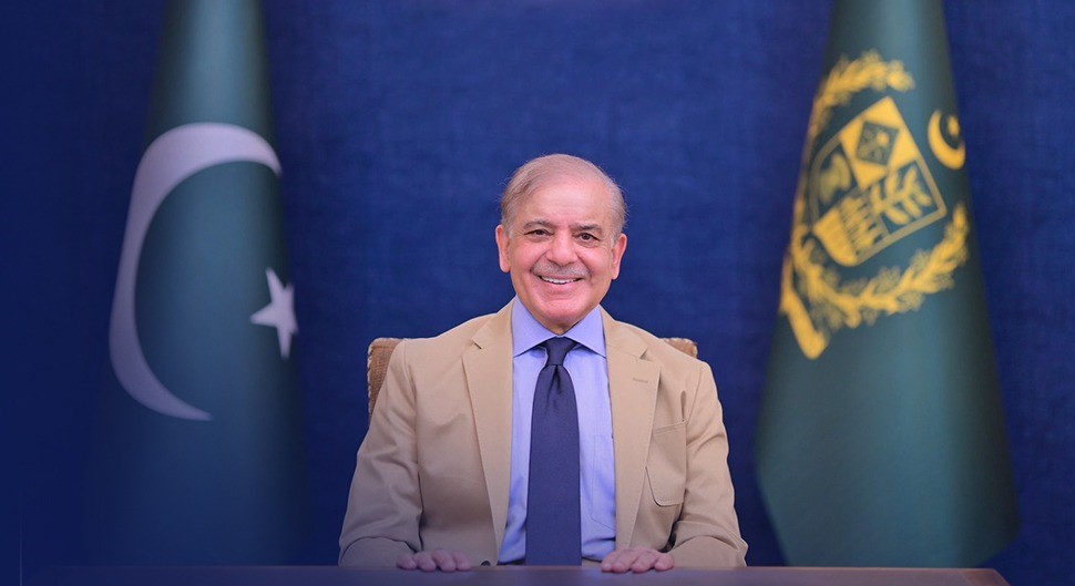 Prime Minister Shehbaz Sharif addressing officials on national security of Pakistan before budget 2025 presentation