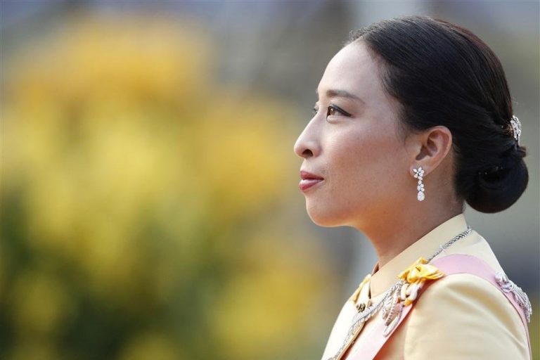 Thai royal family portrait of Princess Bajrakitiyabha during an official ceremony in Bangkok before her long-term medical condition.