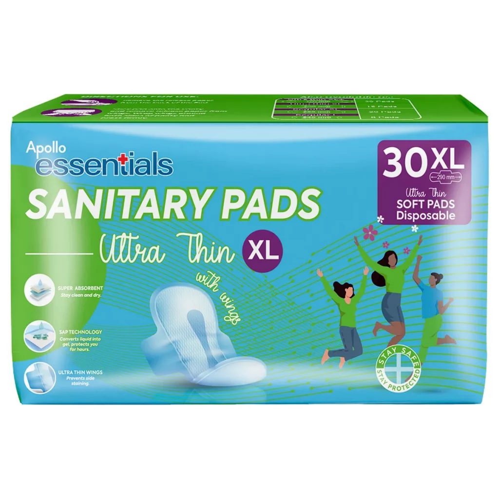 Women holding reusable sanitary pads in Pakistan during discussion on sanitary pads tax relief Pakistan