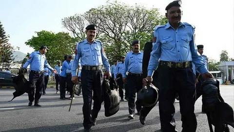 Bhara Kahu Police Station in Islamabad amid controversy over the SHO's conduct and growing calls for greater police accountability.
