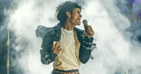 Poster from the Michael biopic, now the highest-grossing biographical film ever made after setting a new global box office record.