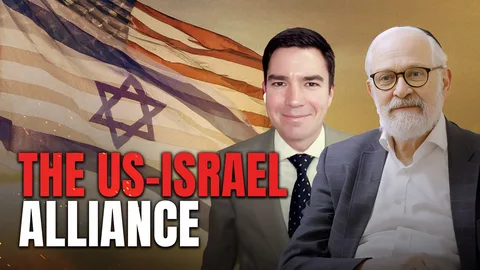 US and Israel flags displayed during diplomatic relations meeting in 2026