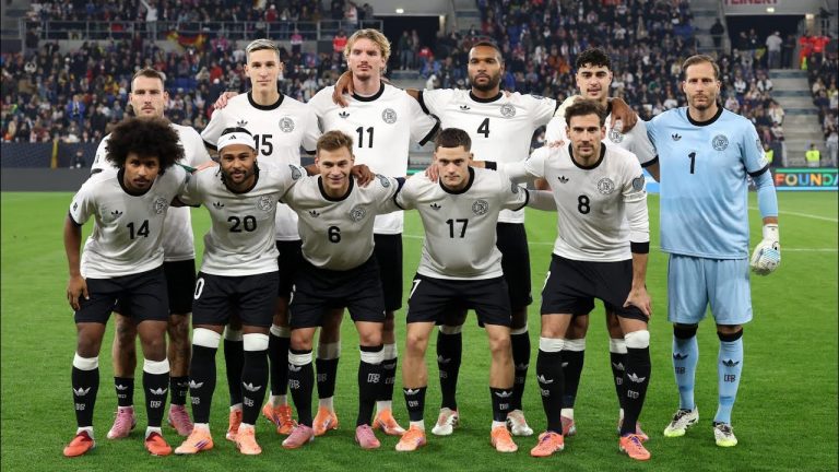 Germany national football team celebrating a strong attacking performance during a World Cup 2026 match.