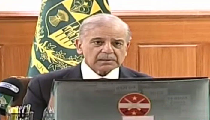 Pakistan Prime Minister 2026 Shehbaz Sharif addressing a high-level security meeting in Quetta, Balochistan