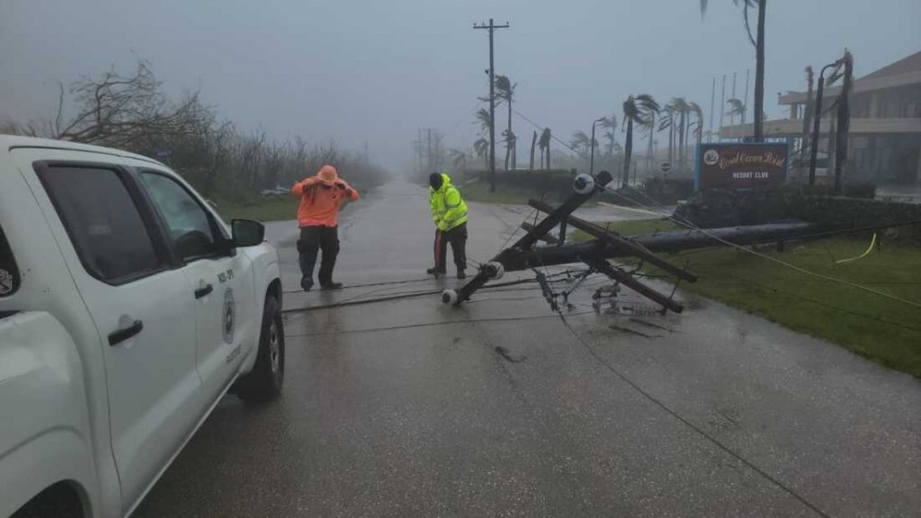 Powerful Super Typhoon approaching US islands with destructive winds, heavy rain, and large ocean waves