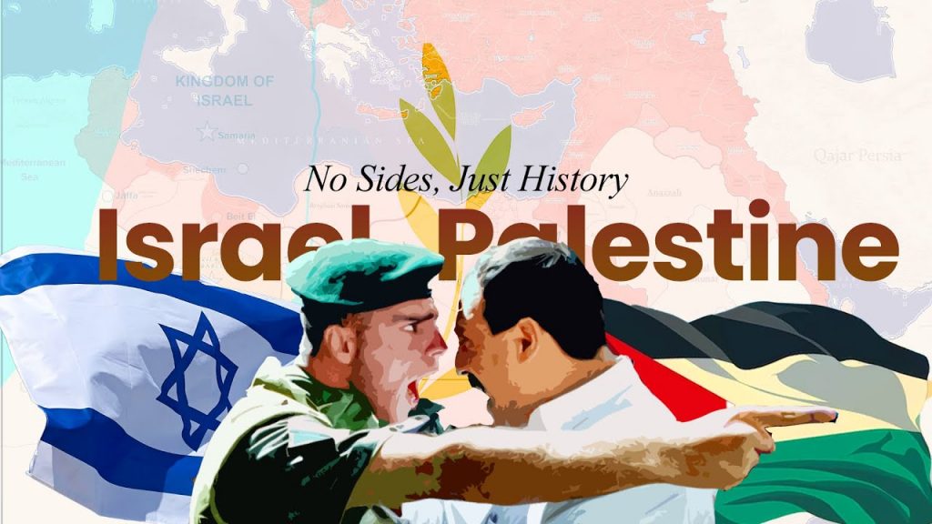 Map showing Israel and Palestinian territories during the ongoing Israel-Palestine conflict