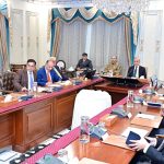 Government officials and business representatives at a policy consultation meeting in Pakistan