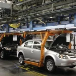 Rows of newly assembled cars at a Pakistani auto plant under the new auto policy Pakistan 2026-31
