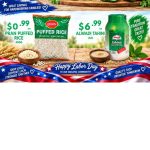 WorldFood Warehouse Houston Labor Day Sale flyer showing TAT pickles, Pran puffed rice, and Alwadi tahini prices for September 4 to 8