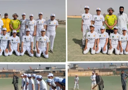 PCB Talent Hunt Inter-School Cricket Tournament match in Chaman