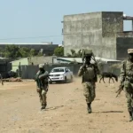 Ethiopian soldiers on patrol near the Tigray-Afar border amid renewed conflict, September 2026
