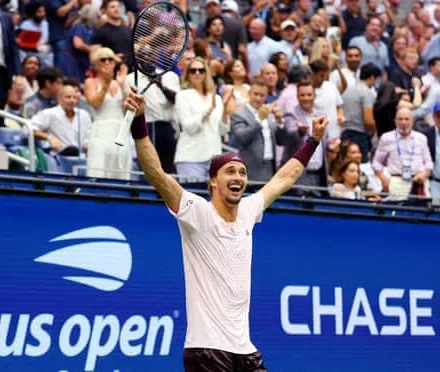 Alexander Zverev celebrates after winning US Open 2026
